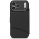 Decoded Textured Silicone Detachable Wallet – Schutzhülle für iPhone 17 Pro, kompatibel mit MagSafe (Phantom Black)