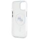 7. Karl Lagerfeld IML Metal Karl&Choupette Head MagSafe iPhone 15 Hülle - Weiß