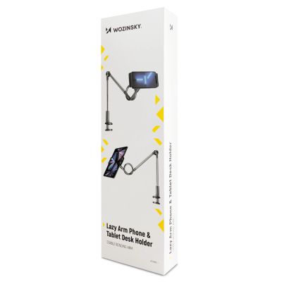 4. Wozinsky Langer flexibler Telefon- und Tablet-Halter Schwarz (WTHBK5)