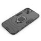 12. Ring Armor Hülle für iPhone 14 Pro gepanzerte Hülle magnetischer Haltering schwarz