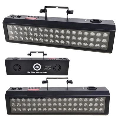 LIGHT4ME UV DMX BAR 54X3W Liste der Lichteffekte