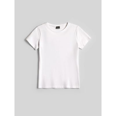 6. Damen-T-Shirt, schmal geschnitten, einfarbig, 4F 4FRMM00TTSHF3619-10S