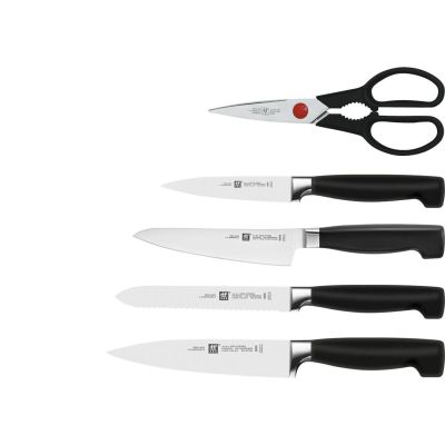 2. ZWILLING Four Star 4-teiliges Messerset im schwarzen Block