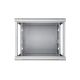 2. EXTRALINK Wandregalschrank 9 HE 600 x 450 mm Grau