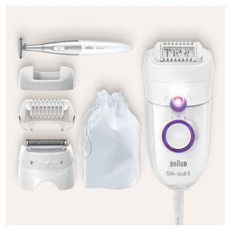 2. Braun Silk-épil 5 825 Power 28 Pinzetten Weiß, Lila