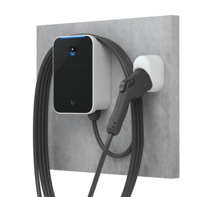 3. Ubiquiti EV Station Lite Wandhalterung, weiß/schwarz, Polycarbonat (PC), 1 integriertes 4,32 cm (1,7 Zoll) Display