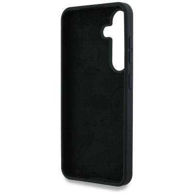 7. Guess Silikon Big 4G Logo Bottom Script Hülle für Samsung Galaxy S25 - Schwarz