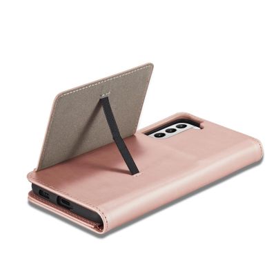 10. Magnet Kartenetui für Samsung Galaxy S22+ (S22 Plus) Etui Geldbörse Kartenhalter Pink