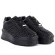3. Damen-Sneaker mit Plateausohle, luftiges Design, schwarz, Modell Goe TT2N4043