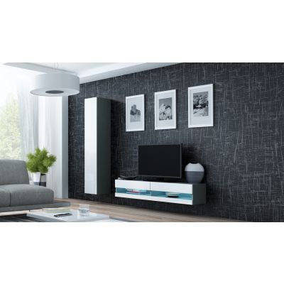 2. TV-Schrank VIGO NEW '140' 30/140/40 grau/weiß