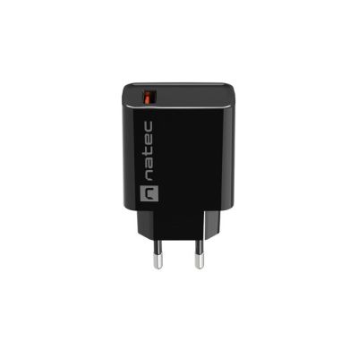 6. NATEC RIBERA USB-A 18W SCHWARZES LADEGERÄT NUC-2058