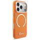4. Guess IML Script Metal MagSafe Hülle für iPhone 17 Pro Max – Orange