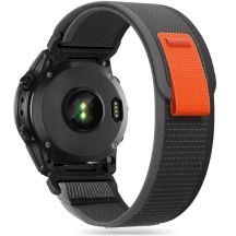Tech-Protect Nylonband für Garmin Fenix ​​​​3 / 5X / 3HR / 5X Plus / 6X / 6X Pro / 7X – Schwarz & Orange