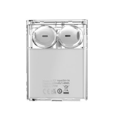 6. TWS Joyroom JR-TC1 IceLens Series kabellose Kopfhörer mit LED-Leuchten – Weiß
