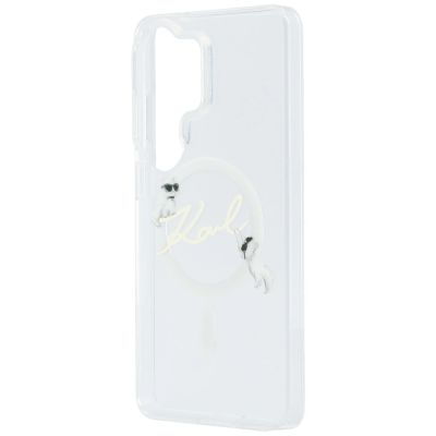 6. Karl Lagerfeld IML KC Script MagSafe Hülle für Samsung Galaxy S26 Ultra - Transparent