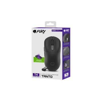 15. GAMING-MAUS FURY TANTO T4 WIRELESS, KABELLOS, 12000 DPI, SCHWARZ