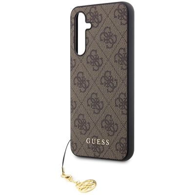6. Guess GUHCS23FEGF4GBR S23 FE S711 braun/braunes Hardcase 4G Charms Collection