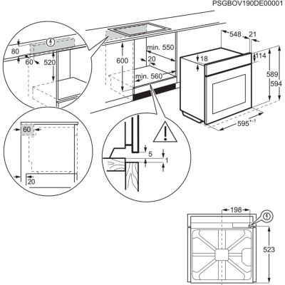12. Backofen ELECTROLUX EOF4P56X mit Pyrolyse-Reinigung