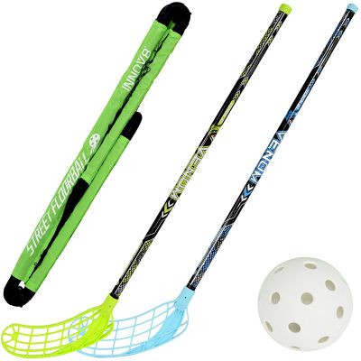 3. Faltbares Floorball-Tor, 2 Schläger und Ball, 91 x 6 x 61 cm, Enero