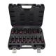 AWTOOLS Schlagschrauber-Steckschlüsselsatz 1/2" 16-teilig 10-32 mm LANG SCHWARZ