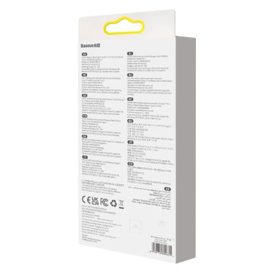 6. Baseus Metal Gleam Series multifunktionaler USB HUB 7in1 Typ C HDMI TF PD Kartenleser grau (WKWG020113)