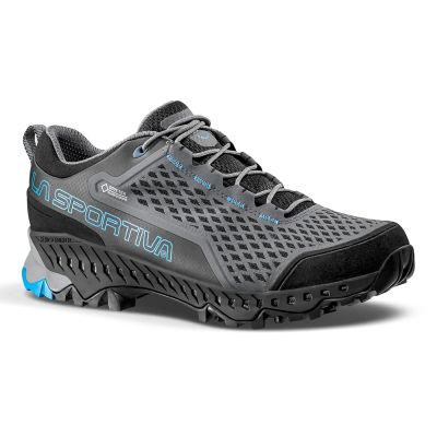 La Sportiva Spire GTX Wanderschuhe – Schiefer/Tropic Blue, Größe: 46