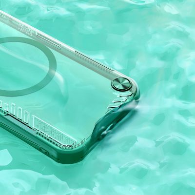 7. Nillkin Iceblade Prop Magnetische Hülle mit Ständer für iPhone 16e / 17e – Grün