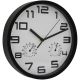 5. Wanduhr 25 cm mit Thermometer, weiß