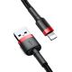 5. Baseus Cafule USB-A / Lightning 2.4A QC 3.0 Kabel 0,5 m - Schwarz und Rot