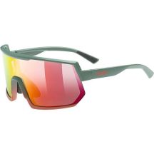 Uvex sportstyle 235 Multisportbrille Unisex Halbrand Grün, Rot