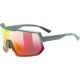 Uvex sportstyle 235 Multisportbrille Unisex Halbrand Grün, Rot
