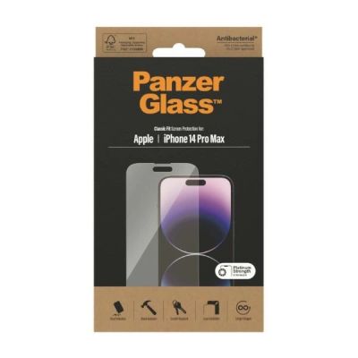6. PanzerGlass Classic Fit antibakterielles Glas für iPhone 14 Pro Max