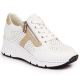 7. Rieker W N6304-80 weiße Lederkeilschuhe