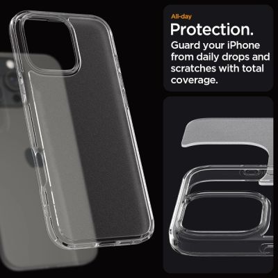 13. Spigen Ultra Hybrid-Hülle für iPhone 16 Pro Max – transparent