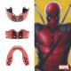5. OZ-TT "Extro Marvel Deadpool" Mundschutz Rot und Schwarz SENIOR