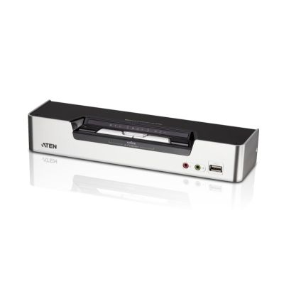 ATEN CS1642A KVM-Switch, rackmontierbar, Schwarz/Silber