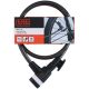 11. Fahrradschloss mit Kabelschloss 10x900mm mit Griff Black+Decker