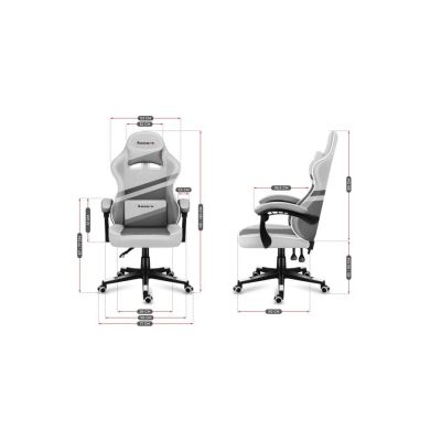 9. Huzaro Force 4.4 Grauer Mesh-Gaming-Stuhl