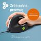 37. Ergonomische Maus für Rechtshänder R-Go Pele HE USB groß schwarz/silber (Einzelhandel)