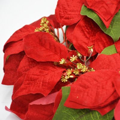 3. Dekorativer Kranz 45 cm Stern von Bethlehem Pointeti