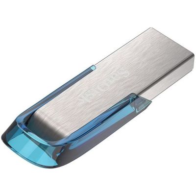 5. SANDISK USB 3.0 ULTRA FLAIR DRIVE 128GB BLAU 150MB/s