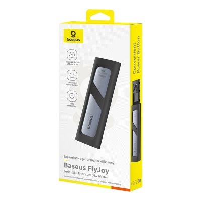7. Baseus FlyJoy M.2 NVMe 10 Gb/s SSD-Schacht – Grau