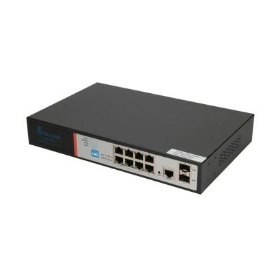 2. Extralink VICTOR | PoE-Switch | 8x Gigabit PoE/PoE+, 2x SFP, 1x Konsolenanschluss, 150 W, Managed