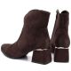 5. Braune Wildleder-Ankle-Boots mit hohem Absatz, Potocki 12422