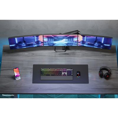 15. Neomounts NM-D775DX3BLACK Monitorhalterung/Ständer 68,6 cm (27") Schreibtisch Schwarz