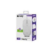 Gaming-Maus Fury Tanto T4 12000 DPI RGB, weiß, kabelgebunden