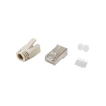 Equip 121182 RJ-45 Stecker, Edelstahl, transparent, weiß