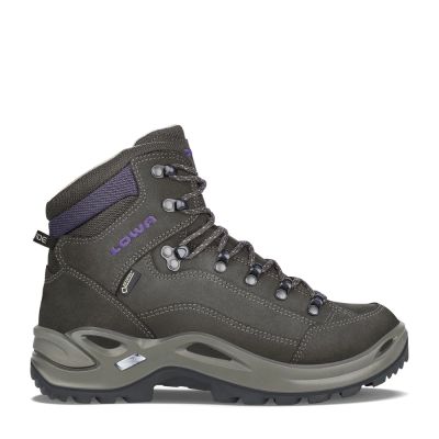 Lowa RENEGADE GTX MID schiefer/brombeere Gore-Tex wasserdicht grau Damen Wanderstiefel (321945 7937)