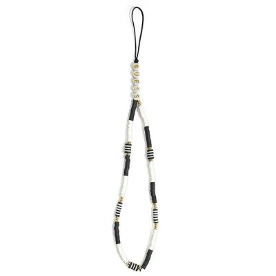 2. Guess Anhänger GUSTBCKH Phone Strap schwarz-weiß/schwarz-weiß Heishi Beads