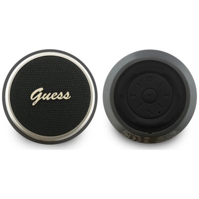 2. Guess 5W Bluetooth-Lautsprecher mit Metalllogo – Schwarz